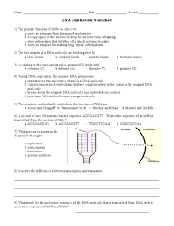 The nucleus is a small spherical, dense body in a cell. Dna Unit Review Worksheet Worksheet For 9th Higher Ed Lesson Planet