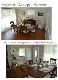 An open concept living room, dining room, and kitchen blurs the lines between each area. Design Dilemma Converting A Dining Room Into A Living Room