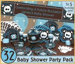 Blue Skull Boy S Baby Shower Theme Boy Baby Shower Themes Baby Boy Shower Baby Shower