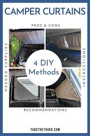 Perfect to protect the interior from the sun's ultra violet rays. The Complete Guide To Diy Camper Curtains And Window Covers Take The Truck