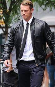 Bradford Leather Joel Kinnaman Leather Jacket Men Fashion
