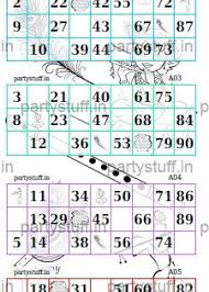 Bingo Card Generator Excel 1 90 Janmashtami Hexa Classic Grids Hexa Grid Kitty Games