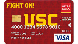Now, this, to me, there are a number of different ways you can look at this. Usc Athletics Announces Customized Debit Card For Wells Fargo Customers Usc Athletics