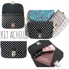 Kit Pour Coudre Le Porte Monnaie Achille Les Creations De Dehem Porte Monnaie Sac Coudre