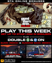 All purchased cash is automatically deposited into your character's bank account. Get Up To Gta 1 35m In Bonuses This Week Rockstar Games