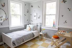 Creating the perfect space in the kids' bedroom makeover doesn't begin and end with a bed, there's a lot of potential to explore options in the rest of the room, too! Before After Kids Bedroom Makeover Schoolhouse