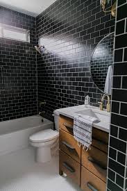 Painting bathroom cabinets ideas intended for residenceimage gallery. Black Tile Bathroom Styling W The Home Depot Becki Owens Blog