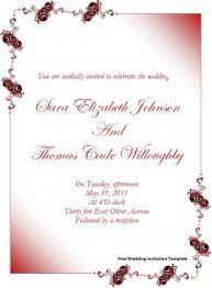 Wedding Invitation Templates Excel Word Templates