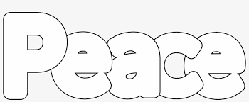Plus, it's an easy way to celebrate each season or special holidays. Peace Sign Coloring Pages Peace In Bubble Writing Transparent Png 1563x568 Free Download On Nicepng