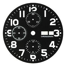 Zifferblätter gedruckt auf aluminium mit verschiedenen oberflächen und größen. D 31 3 Mm Zifferblatt Eta 7750 Schwarz Matt Weisse Leuchtzahlen