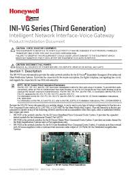 Honeywell gamewell 7100 series installation manual 9000 0447 i. Ini Vg Third Generation
