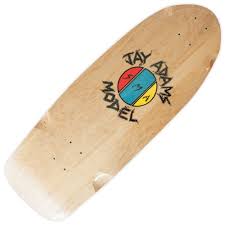 Adams was an american skateboarder who, as a teen, was the youngest member of the zephyr competition skateboarding team. Santa Monica Airlines Skateboards Santa Monica Airlines Jay Adams First Natural Skateboard Deck 10 75 X 29 5 Skateboards From Native Skate Store Uk