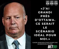 En entrevue avec le Club du matin, Claude Julien n'a pas caché son intérêt  advenant la possibilité que les Sénateurs d'Ottawa feraient appel à ses  services. 😯 ➡️ Segment complet:  https://bpmsports.ca/podcast/ce-serait-lendroit-ideal-pour-moi/ #Ottawa #