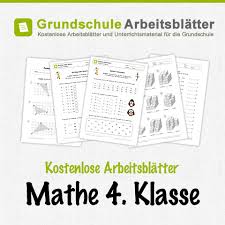 Hochwertige vorlagen und arbeitsblätter helfen beim berufseinstieg und geben nötige tipps und informationen für den beruf. Kostenlose Arbeitsblatter Und Unterrichtsmaterial Fur Den Mathe Unterricht In Der 4 Klasse In Der Grundsc Mathe 2 Klasse Mathematikunterricht Mathe 4 Klasse
