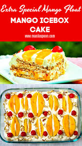 No Baking Required For This Fruity Licious Filipino Chilled Dessert Juicy Mangoes Float On Yummy Mango Flavored Whi Mango Float Icebox Cake Yummy Food Dessert