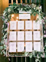 Picture Of Mirror Seating Chart With Printed Paper And