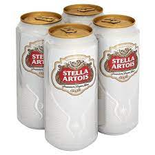 Stella Artois Lager Beer Can 4 X 440ml Cerveza Stella Artois Latas