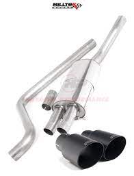 Volkswagen polo gti 2.0t aw exhausts from scorpion red power. Milltek Sport Cat Back Polo Gti 2 0tsi Resonated Black Trims Ssxvw502 Harding Performance