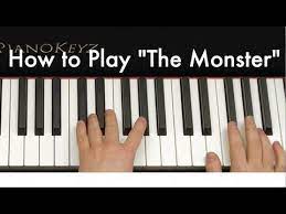 How To Play The Monster By Eminem Ft Rihanna On Piano Youtube Eminem Ft Piano Youtube Eminem