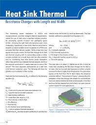 heat sink thermal resistance changes