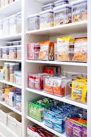 Makeover Your Walk In Pantry Use Labeled Clear Canisters Bins And Kitchen Organizers To D Kitchen Organization Pantry Kitchen Organization Diy Pantry Baskets