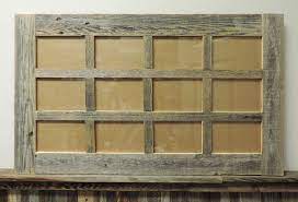 Multi Opening Collage Picture Frame With 12 Openings 4 X6 Window Pane Frame Picture On Wood Barn Wood Photo Multi Picture Frames