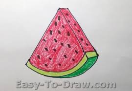 How To Draw A Piece Of Watermelon For Kids Easy To Draw Com Water melon drawing at getdrawings | free download. watermelon for kids easy to draw