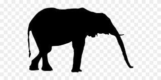 Elephant safari animal silhouette an elephant with a trunk on a white background. Park Silhouette Elephant Animal Wildlife Svg Elephent Free Transparent Png Clipart Images Download