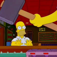 Te voy a romper las piernas por adelantado #LosSimpson