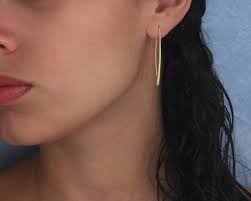 Solid 14K Gold Drop Earrings
