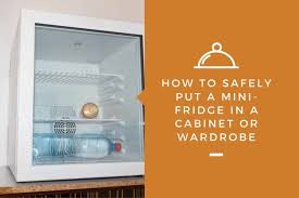 Overlay and integrated refrigerators both accept panels, but overlay units have a visible vent, and the panel on the door protrudes out from your cabinets. How To Safely Put A Mini Fridge In A Cabinet Wardrobe Kitchensnitches
