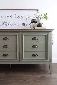 Diy farmhouse style has become a staple in interior decor in the. Mid Century Modern Farmhouse Dresser In Olive Green