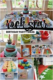 I found the best idea for a party in one of my family fun magazines. Guitar Rock Star 4th Birthday Star Birthday Party 1st Birthday Party Themes Drum Birthday Party