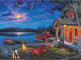 Rivers Edge Products LED Canvas Wall Art, 24 by 16 Inches, Fiber Optic  Light Up Wall Decor, Battery Operated Lighted Canvas Print, LED Light  Kitchen, ...