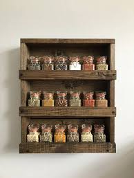 Rustic Wood Spice Rack Wood Wall Mounted Spice Organizer Wood Spice Rack Wall Mounted Spice Rack Wooden Spice Rack