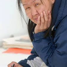 Blind Contour Homage Annie Pootoogook by Marlene Lowden