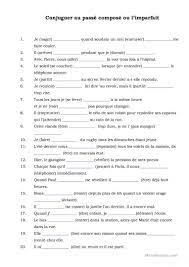 Passe Compose Ou L Imparfait French Worksheets French Grammar French Flashcards