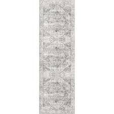Lyndon Solid Grey 2 ft. x 5 ft. Rectangle Indoor Runner Rug MT1005717US