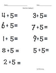 Our pdf math worksheets are available on a broad range of topics including number. Touch Math Addition Adding 5 Touch Math Touch Math Worksheets Touch Point Math