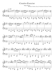 Play this whenever you're making earthbound related art. Creative Exercise Mario Paint Hirokazu Tanaka Ryoji Yoshitomi Kazumi Totaka Sheet Music For Piano Solo Musescore Com