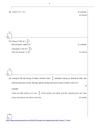 Soalan matematik tahun5 kertas1sekolah rendah ujian march via www.scribd.com. Soalan Peperiksaan Akhir Tahun Matematik Tahun 5 2019 Viral Blog Q