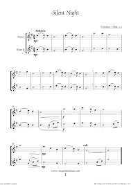 A song is an excellent way for kids (as well as. Free Silent Night Sheet Music For Two Flutes High Quality Pdf