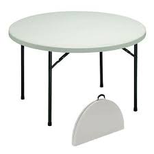 Tables Chairs Johnson County Equipment Party Rental In 2020 Round Folding Table Folding Table Table