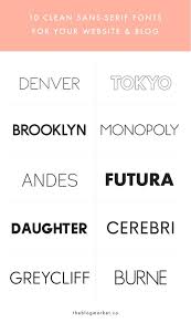 10 Crisp Clean Sans Serif Fonts For Your Blog The Blog Market Serif Fonts Sans Serif Fonts Sans Serif