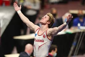 His arms should be stretched by his ears. Ou Gymnastics Gage Dyer Wins Two Titles Sooners Second To Stanford