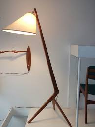 Extraordinary Mid Century Modern Teak 3 Legged Floor Lamp Incredible Design Like A Pray Mid Century Floor Lamps Mid Century Modern Lamps Modern Floor Lamps