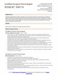 Certified Surgical Technologist Resume Samples Qwikresume