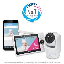 Buy Vtech Upgraded Smart Wifi Baby Monitor Vm901 5 Inch 720p Display 1080p Camera Hd Nightvision Fully Remote Pan Tilt Zoom 2 Way Talk Free Smart Phone App Works With Ios Android Online In