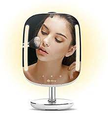 Amazon Com Himirror Mini Beauty Smart Mirror With Led Makeup Lights Makeup Vanity Mirror With Touch Screen Your Cosmetic Mirror Beauty Mirror Makeup Mirror