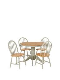Beech kitchen table and 4 chairs, circular good condition solid and comfortable. New Kentucky 100 Cm Round Dining Table 4 Chairs Very Co Uk